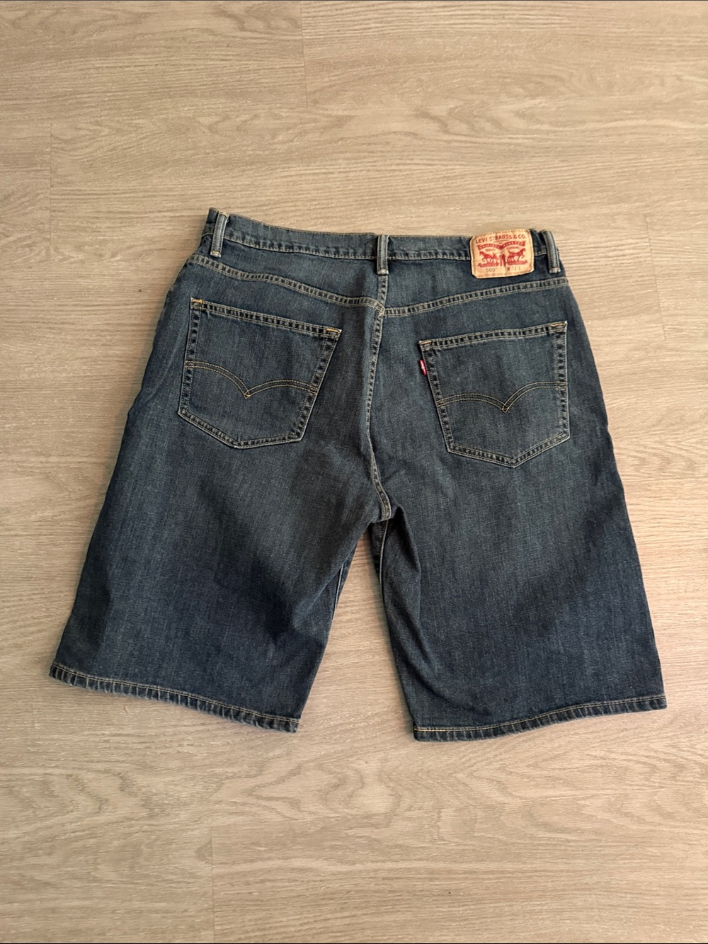 Levis 569 Mens Denim Jean Shorts Size 36 Blue